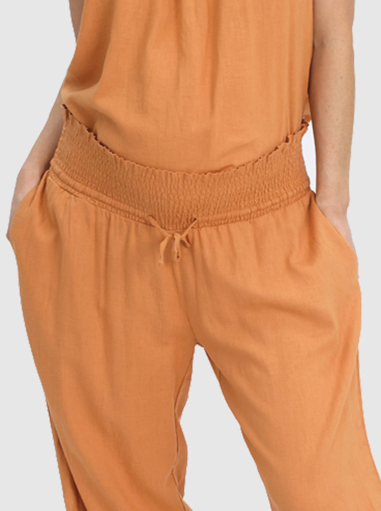 Maternity Linen Pant in Orange - Angel Maternity - Maternity clothes - shop online (6640781983838)
