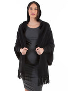 Maternity Wool Blend Winter Cape - Black - Angel Maternity - Maternity clothes - shop online (3946168221799)