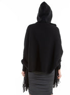 Maternity Wool Blend Winter Cape - Black (3946168221799)