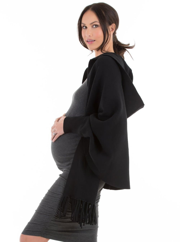 maternity wool cape winter jacket (3946168221799)