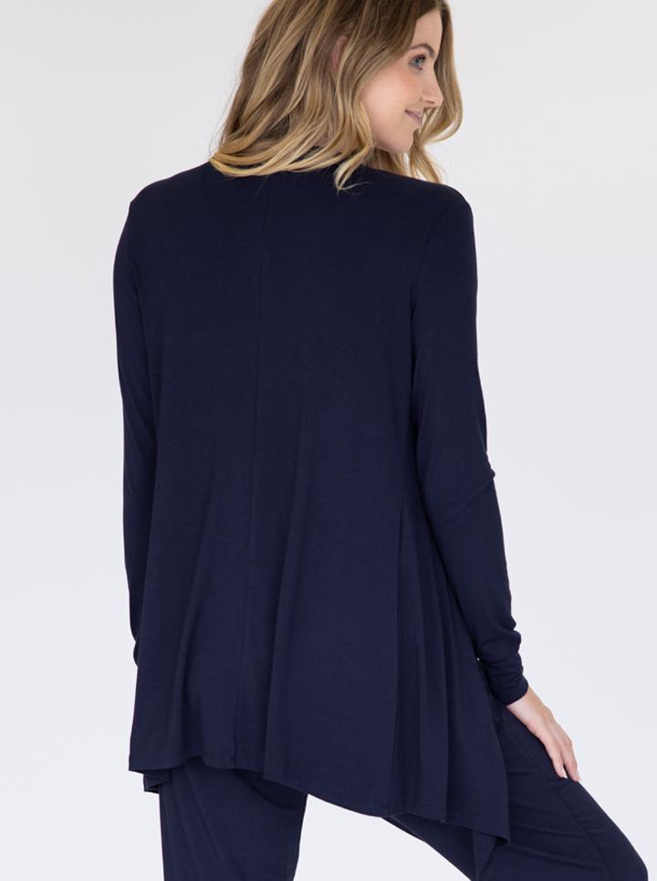 Maternity Waterfall Bamboo Cardigan in Navy - Angel Maternity - Maternity clothes - shop online (188010201109)