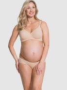 Full view - Cake Maternity Croissant Bikini Brief in Nude  (4734174036062)