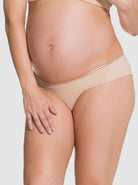 Front view - Cake Maternity Croissant Bikini Brief in Nude  (4734174036062)