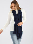 Moozie Mama Luxury Poncho/Scarf Maternity & Nursing Cover in Navy (6656645955678)