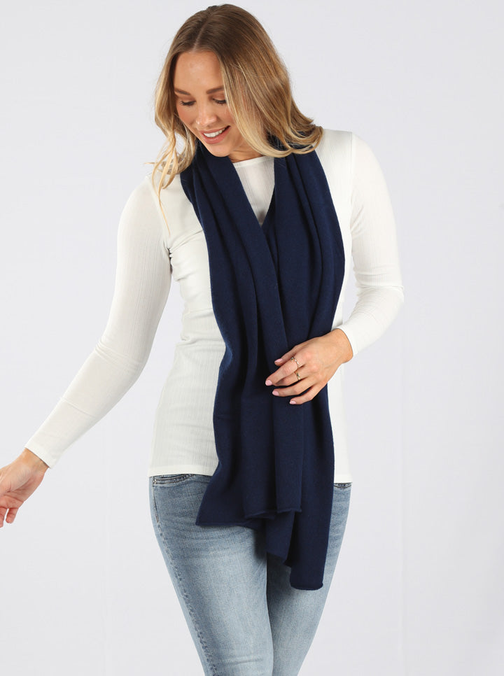 Moozie Mama Luxury Poncho/Scarf Maternity & Nursing Cover in Navy (6656645955678)