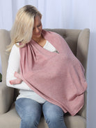 Moozie Mama Luxury Poncho/Scarf Maternity & Nursing Cover in Roseberry (6656645922910)