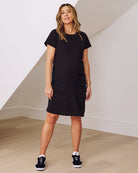 Maternity t shirt dress in black