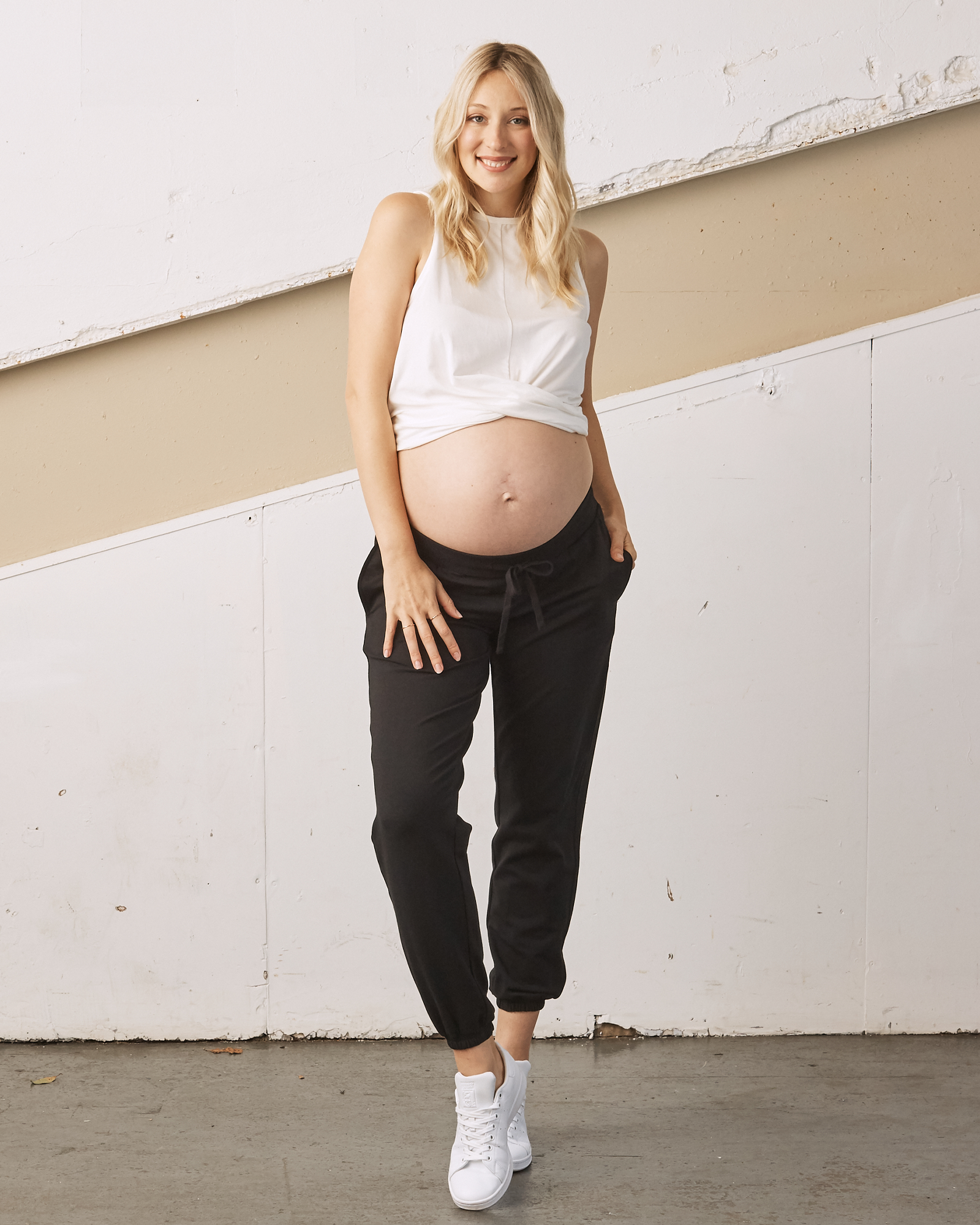 Low Waist Black Maternity Lounge Pants – Angel Maternity USA