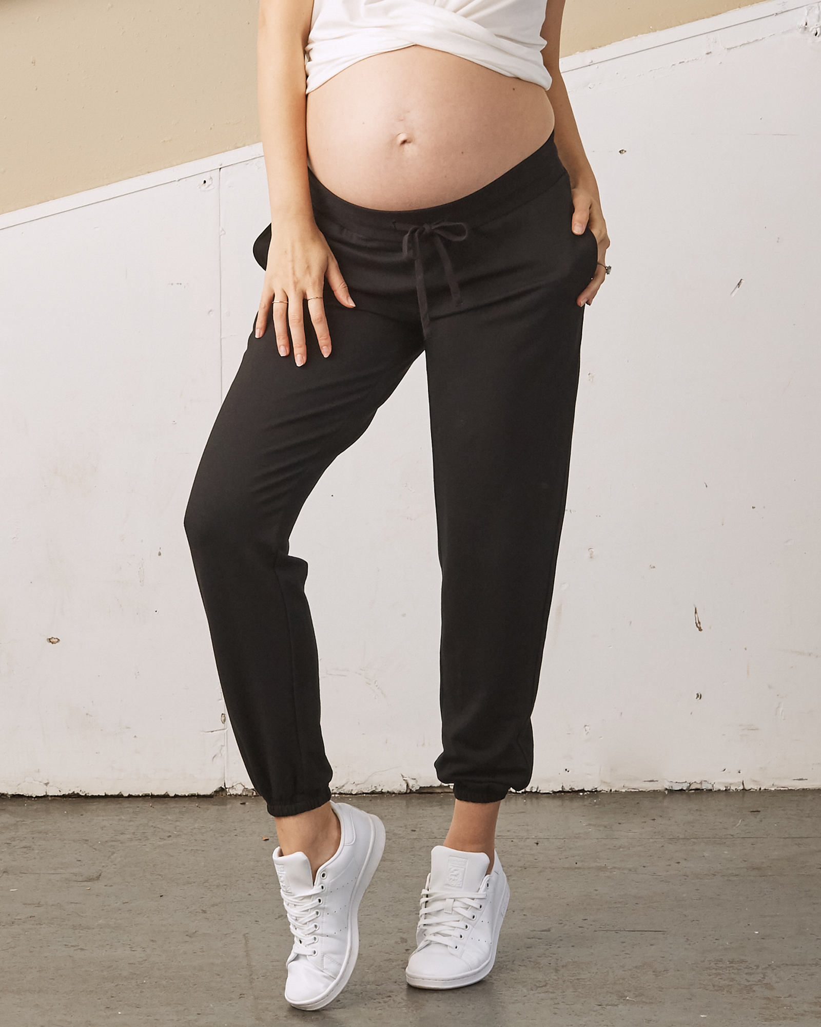 ASOS DESIGN Maternity chino pants in stone with under the bump band | ASOS