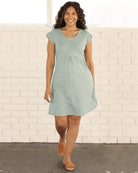 Sharon Maternity Day Dress in Sage - Angel Maternity USA
