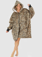 Moozie Mama Maternity & Nursing Hoodie Blanket Zip-up Leopard Print (6654003609703) (6724236738654)
