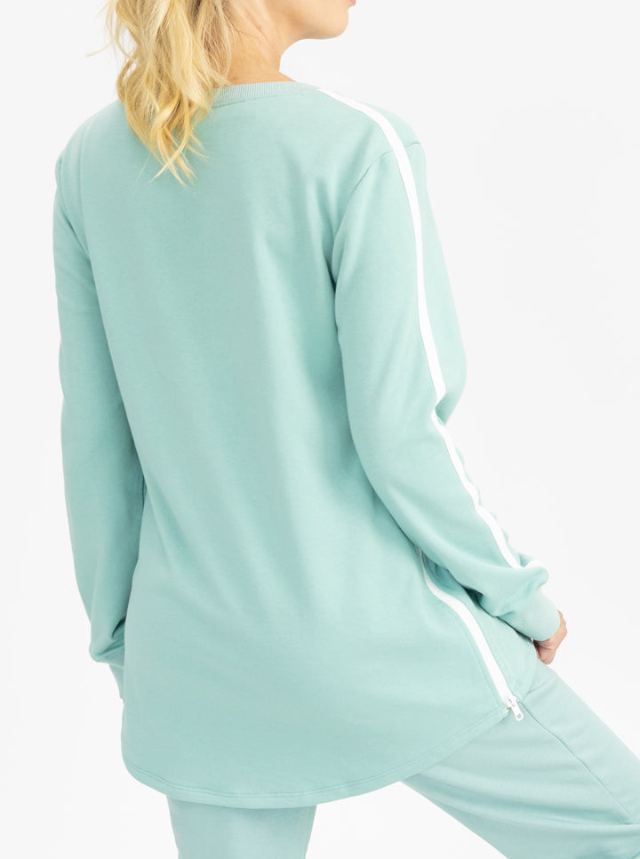 Tracksuit Set in Sage back (4788130578526) (6729376858206)