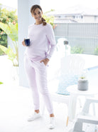 Maternity Sweat Top in Lilac (6729346973790)
