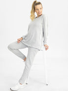 Tracksuit Set in Marl Gray main (4788128612446)