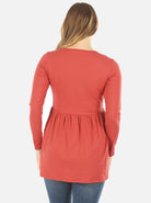 Baby Doll Long Sleeve Maternity & Nursing  Top (6621383917662)
