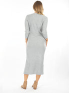 Maternity Long Sleeve Cardigan in Grey (6621382213726)
