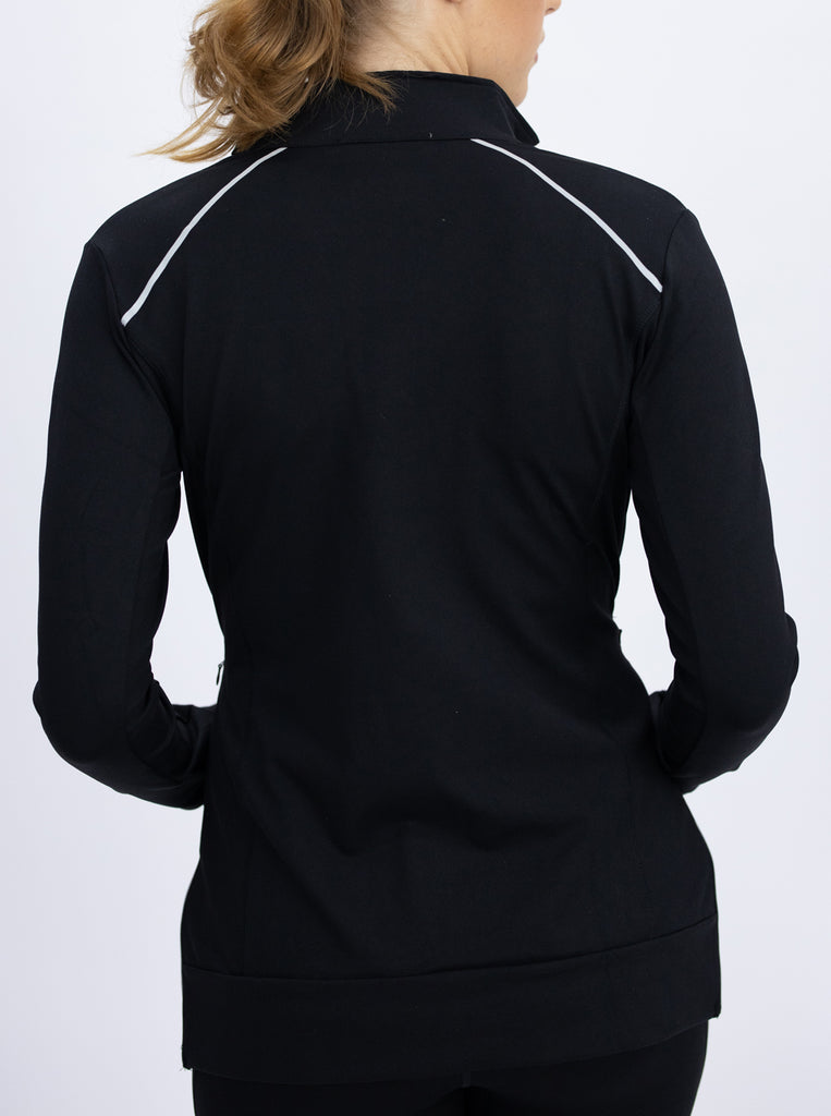 Back view - Maternity & Nursing Active Workout Jacket - Angel Maternity USA (4754124701790)