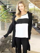 Maternity Cardigan in Black - Angel Maternity USA (4791709401182)