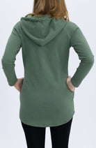 Nursing Hoodie Breastfeeding Jumper Top - Khaki - Angel Maternity USA (4753171644510)