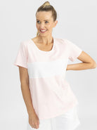 Copy of Maternity and Nursing T-Shirt in Pink and White (4802020573278)