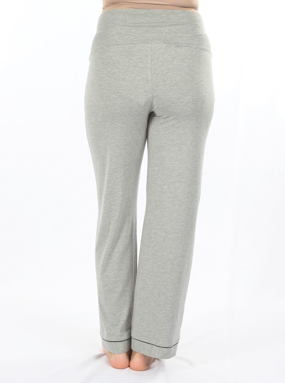 Maternity and Nursing short Sleeve Pyjama Set in Marl Grey Bamboo (6664047493214)