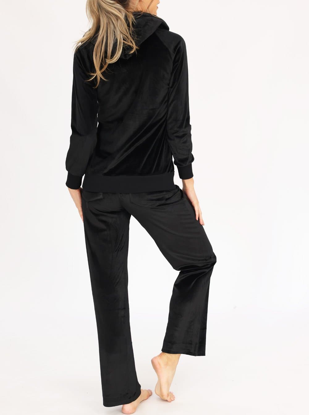Maternity Velour Set - Black (6621384048734)
