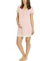Mommy Sleep Robe + Dress + Baby Wrap Set  - Pink - Angel Maternity USA (1637790810206)