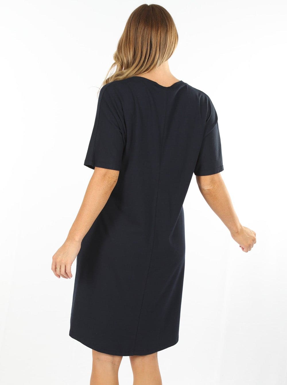 Mama Hospital Nightie, Long Length with Baby Pouch - Angel Maternity - Maternity clothes - shop online (6621381820510)