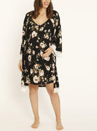 Nursing Dress + Robe + Free Baby Blanket Wrap - Floral Hospital Pack - Angel Maternity USA (1327976251486)