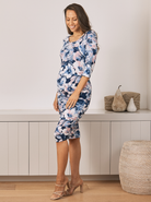 Side view - Maternity floral dress from Angel Maternity