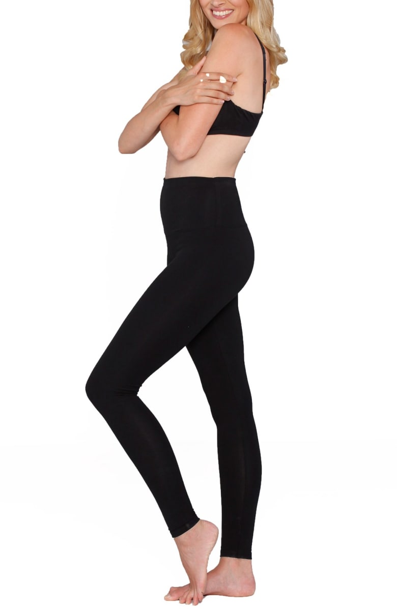 Women's High Waisted Capri Leggings Navy V Crossover Waist Tummy Control  Workout Yoga Pants for Women