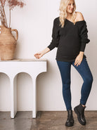 Maternity Over the Bump Denim Jeggings- Skinny Fit (6660896784478)