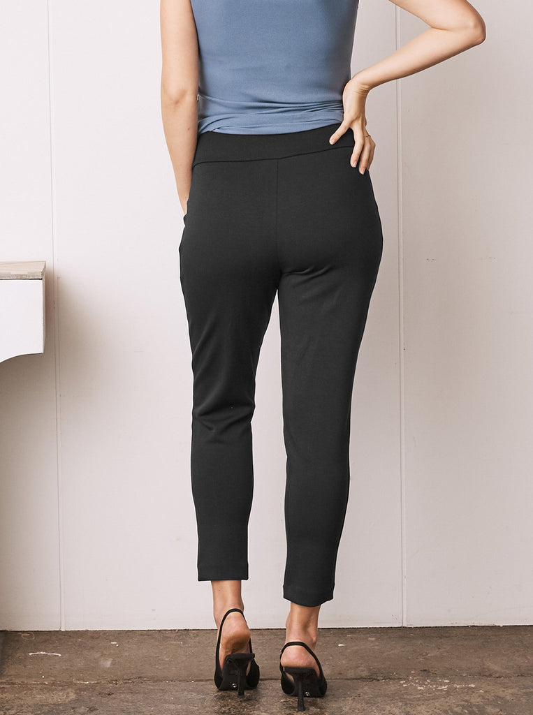 Full Stretch Slim Cut Maternity Work Pants - Ankle Length or Petite (1581995360359) (6732691832926)