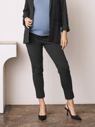 Full Stretch Slim Cut Maternity Work Pants - Ankle Length or Petite (1581995360359) (6732691832926)