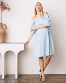 Main view - Avery Baby Shower Smock Dress in Blue (6716996649063) (6735025373278)