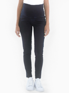 Full view - Maternity Over the Bump  Slim Denim Jeggings (6660896784478)