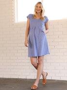 Everyday Cotton Maternity Dress in Lavender (6726604914782)