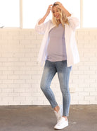 Full view - Over the Bump Skinny Maternity Denim Jeans Washed Blue (6621384179806)