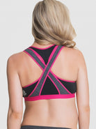 Back view - Cake Maternity Lotus Yoga Hands Free Pumping Bra (Fuchsia) (4568083398750)