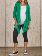 Maternity nursing cardigan green