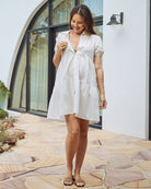 breastfeeding- Maternity tiered shirt dress
