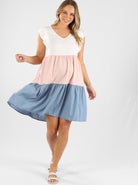 Maternity Linen Dress in Blue - Angel Maternity - Maternity clothes - shop online (6639691923550)