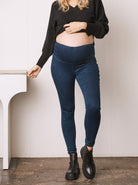 Maternity Over the Bump Denim Jeggings- Skinny Fit (6660896784478)