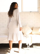 Maternity Bamboo Robe -Grey (6701200834663)